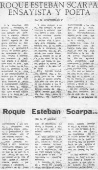 Roque Esteban Scarpa ensayista y poeta