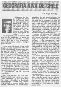 Geografía viva de Chile