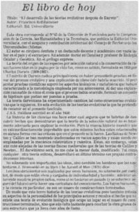 El desarrollo de las teorías evolutivas después de Darwin.