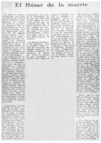 El húsar de la muerte.