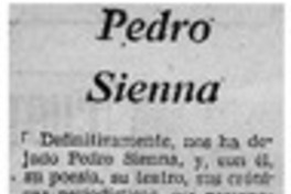 Pedro Sienna