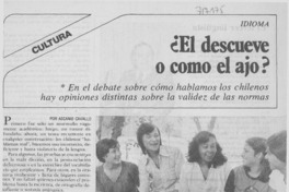 ¿El descueve o como el ajo? [entrevistas]