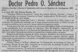 Doctor Pedro O. Sánchez