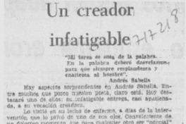 Un creador infatigable