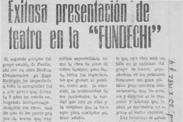 Exitosa presentación de teatro en la "FUNDECHI".