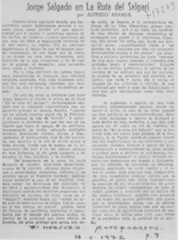 Jorge Salgado en la ruta del Salgari