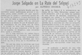 Jorge Salgado en la ruta del Salgari