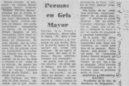 Poemas en gris mayor