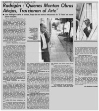 Radrigán: "quienes montan obras añejas, traicionan al arte" [entrevistas]