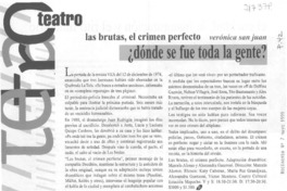 Las brutas, el crimen perfecto ¿dónde se fue toda la gente?