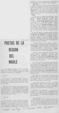 Poetas de la Región del Maule