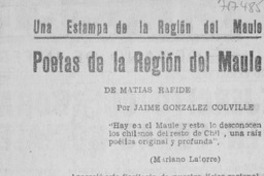 Poetas de la Región del Maule