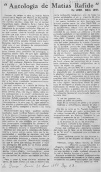 "Antología de Matías Rafide"