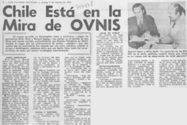 Chile está en la mira de ovnis.