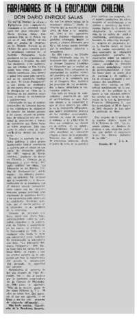 Forjadores de la educación chilena