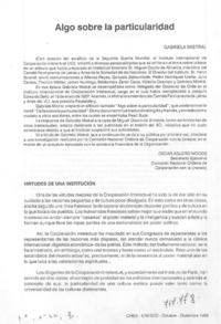 Algo sobre la particularidad