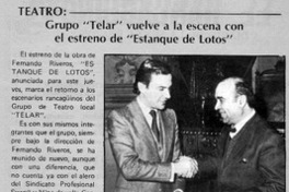 Grupo "Telar" vuelve a la escena con el estreno de "Estanque de lotos"