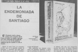 La Endemoniada de Santiago.