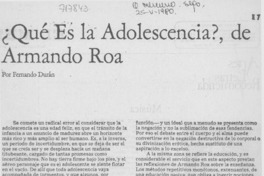 ¿Qué es la adolescencia?