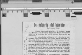 La miseria del hombre