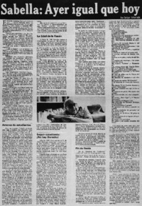 Sabella: ayer igual que hoy
