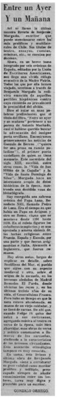 Entre un ayer y un mañana