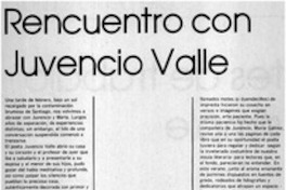 Rencuentro con Juvencio Valle