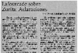 Lafourcade sobre Zurita: aclaraciones