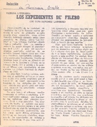 Los expendientes de Filebo.