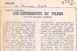 Los expendientes de Filebo.