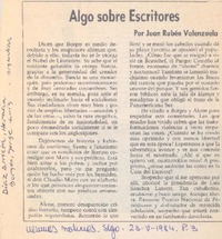 Algo sobre escritores