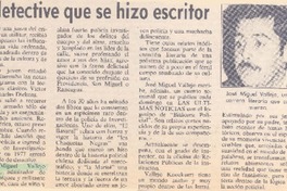 El detective que se hizo escritor.