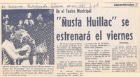 Ñusta Huillac" se estrenará el viernes.