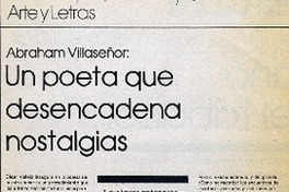 Un poeta que desencadena nostalgias