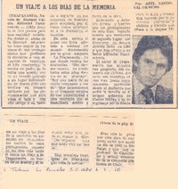 Un viaje a los días de la memoria