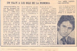 Un viaje a los días de la memoria