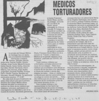 Médicos torturados