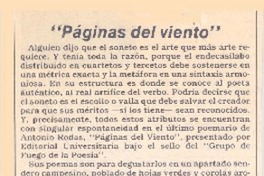 Páginas del viento"