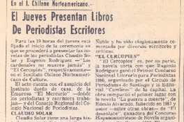 El jueves presentan libros de periodistas escritores.
