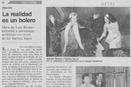 La realidad es un bolero