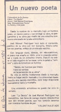Un nuevo poeta