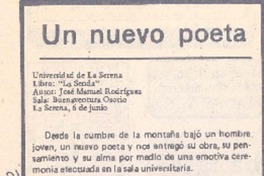 Un nuevo poeta