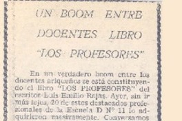 Un boom entre docentes libro "los profesores".