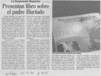 Presentan libro sobre el padre Hurtado.