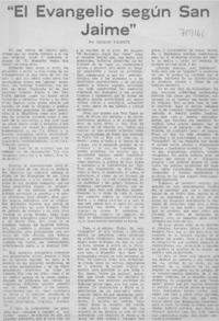 "El evangelio según San Jaime"