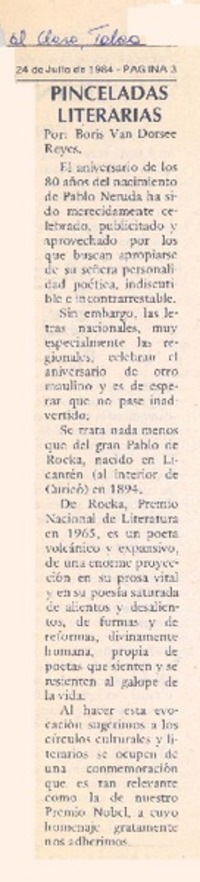 Pinceladas literarias