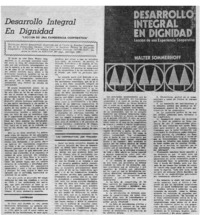 Desarrollo integral en dignidad.