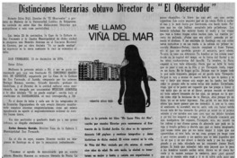 Distinciones literarias obtuvo director de "El Observador".