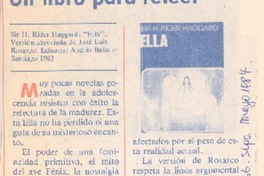 Un libro para releer.