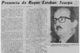 Presencia de Roque Esteban Scarpa